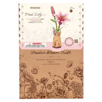 Robotime Rowood houten bloem roze lelie productafbeelding 4