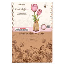 Robotime Rowood houten bloem roze tulp productafbeelding 2