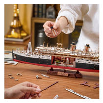 Robotime houten schip Eternal Atlantic Voyager productafbeelding 3