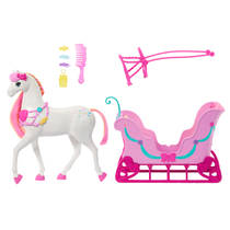 Barbie in De Notenkraker Snoepjesland paard en slee