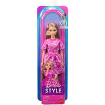 Barbie Fashionista pop in outfit met roze paisleyprint productafbeelding 6