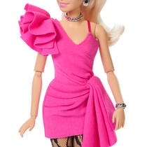 Barbie luxe stijl pop 15 in roze Barbiecore jurk productafbeelding 3