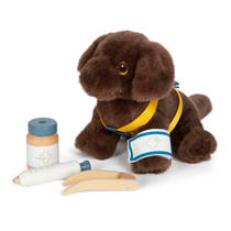 Small Foot knuffel hond met draagtas en verzorgingsset productafbeelding 3