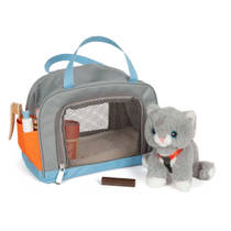 Small Foot knuffel kat met draagtas en verzorgingsset