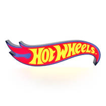 Hot Wheels logo lamp productafbeelding 3