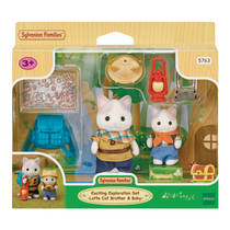 Sylvanian Families duo avonturiers Latte Kat broer en baby 5763 productafbeelding 6