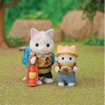 Sylvanian Families duo avonturiers Latte Kat broer en baby 5763 productafbeelding 3