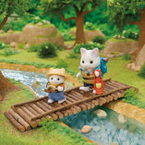 Sylvanian Families duo avonturiers Latte Kat broer en baby 5763 productafbeelding 4