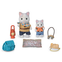 Sylvanian Families duo avonturiers Latte Kat broer en baby 5763 productafbeelding 2