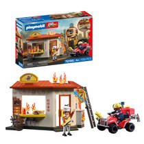 PLAYMOBIL City Action brandweersquad met hamburgerkraam 72195