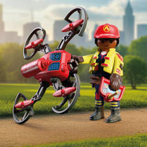 PLAYMOBIL City Action brandweer blusdrone 72197 productafbeelding 3