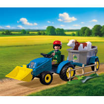 PLAYMOBIL Country kleine tractor met hooimaaier 72163 productafbeelding 6