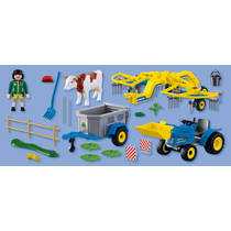 PLAYMOBIL Country kleine tractor met hooimaaier 72163 productafbeelding 2