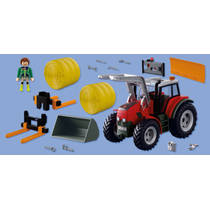 PLAYMOBIL Country grote tractor met hooibalen 72305 productafbeelding 2
