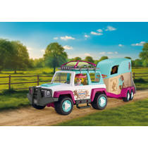 PLAYMOBIL Horses terreinwagen met paardentrailer 72129 productafbeelding 3