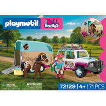 PLAYMOBIL Horses terreinwagen met paardentrailer 72129 productafbeelding 6