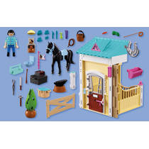 PLAYMOBIL Horses kleine stal met hoefsmid 72131 productafbeelding 3