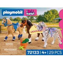 PLAYMOBIL Horses drie verzamelpaarden 72133 productafbeelding 4
