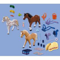 PLAYMOBIL Horses drie verzamelpaarden 72133 productafbeelding 2