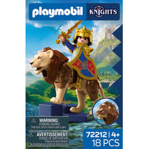 PLAYMOBIL Knights leeuw met gouden ridder 72212 productafbeelding 3