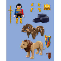 PLAYMOBIL Knights leeuw met gouden ridder 72212 productafbeelding 2