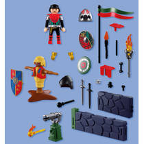 PLAYMOBIL Knights drakenridder gevechtstraining 72213 productafbeelding 3