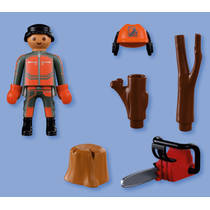PLAYMOBIL SpecialPlus houthakker met kettingzaag 72150 productafbeelding 2