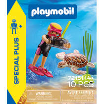PLAYMOBIL SpecialPlus duiker met schildpad 72151 productafbeelding 4