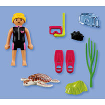 PLAYMOBIL SpecialPlus duiker met schildpad 72151 productafbeelding 2