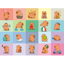 Ravensburger puzzel Capybara - 100 XXL stukjes productafbeelding 2