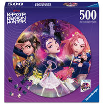 Ravensburger K-Pop Demon Hunters puzzel rond For The Fans - 500 stukjes