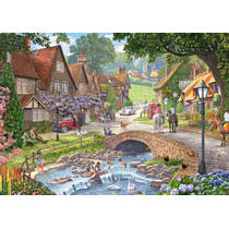 Ravensburger puzzel Lazy Days By The Stream - 1000 stukjes productafbeelding 2