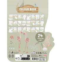 Little Dutch Safari Friends kleurboek flamingo productafbeelding 3