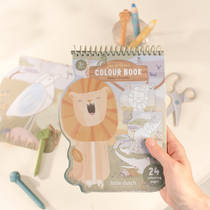 Little Dutch Safari Friends kleurboek leeuw productafbeelding 2