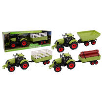 Junior Farming tractor met aanhanger speelset