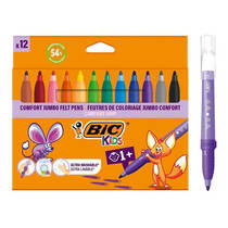 BIC Kids Jumbo viltstiften set 12-delig productafbeelding 2