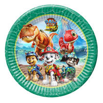 PAW Patrol Dino Movie bordjes set 8-delig - 23 cm