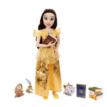 Disney Princess pop Belle met haarborstel - 80 cm productafbeelding 3