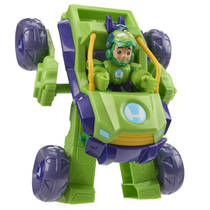 Marvel Iron Man and His Awesome Friends Iron Hulk 2-in-1 mech-pak en voertuig productafbeelding 2