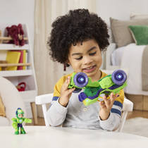Marvel Iron Man and His Awesome Friends Iron Hulk 2-in-1 mech-pak en voertuig productafbeelding 6