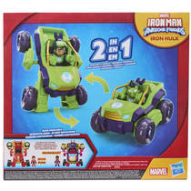 Marvel Iron Man and His Awesome Friends Iron Hulk 2-in-1 mech-pak en voertuig productafbeelding 8