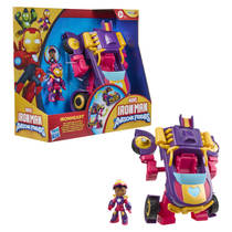 Marvel Iron Man and his Awesome Friends 2-in-1 voertuig naar Mech-pak productafbeelding 3