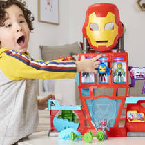 Marvel Iron Man and his Awesome Friends elektronische Iron Quarters speelset productafbeelding 4