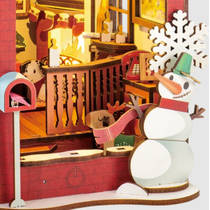 Robotime Rolife houten miniatuur Book Nook Christmas Indoor Scene productafbeelding 5